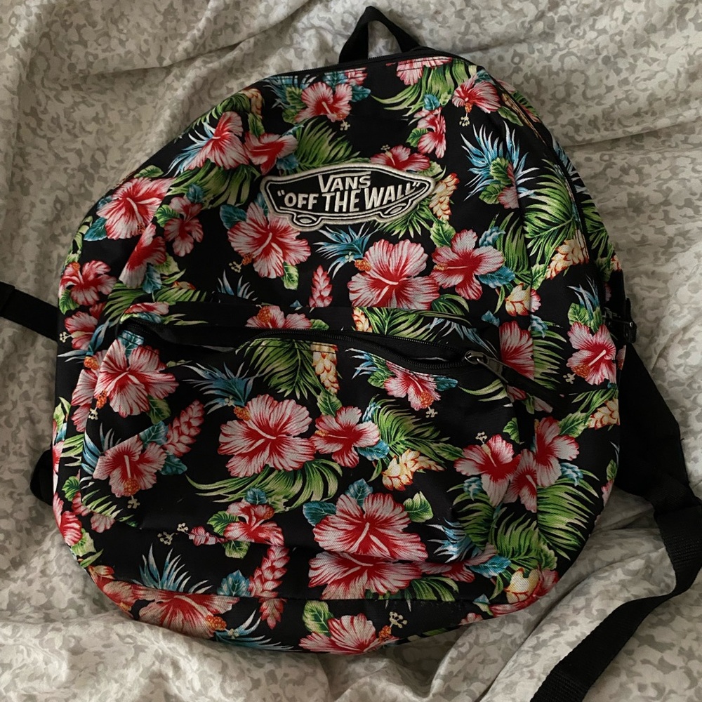 Vans backpack floral hibiscus